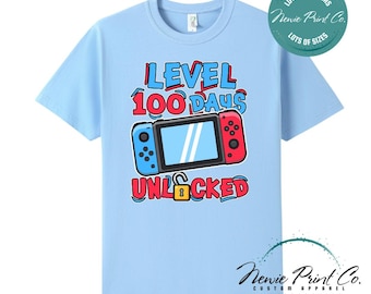 100 Days of School Day T-shirt - Level 100