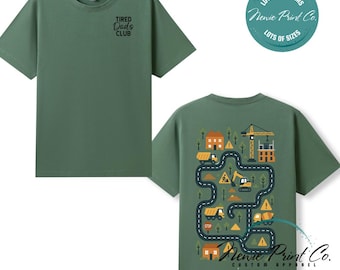 Tired Dads Club Construction Road - T-Shirt or Jumper