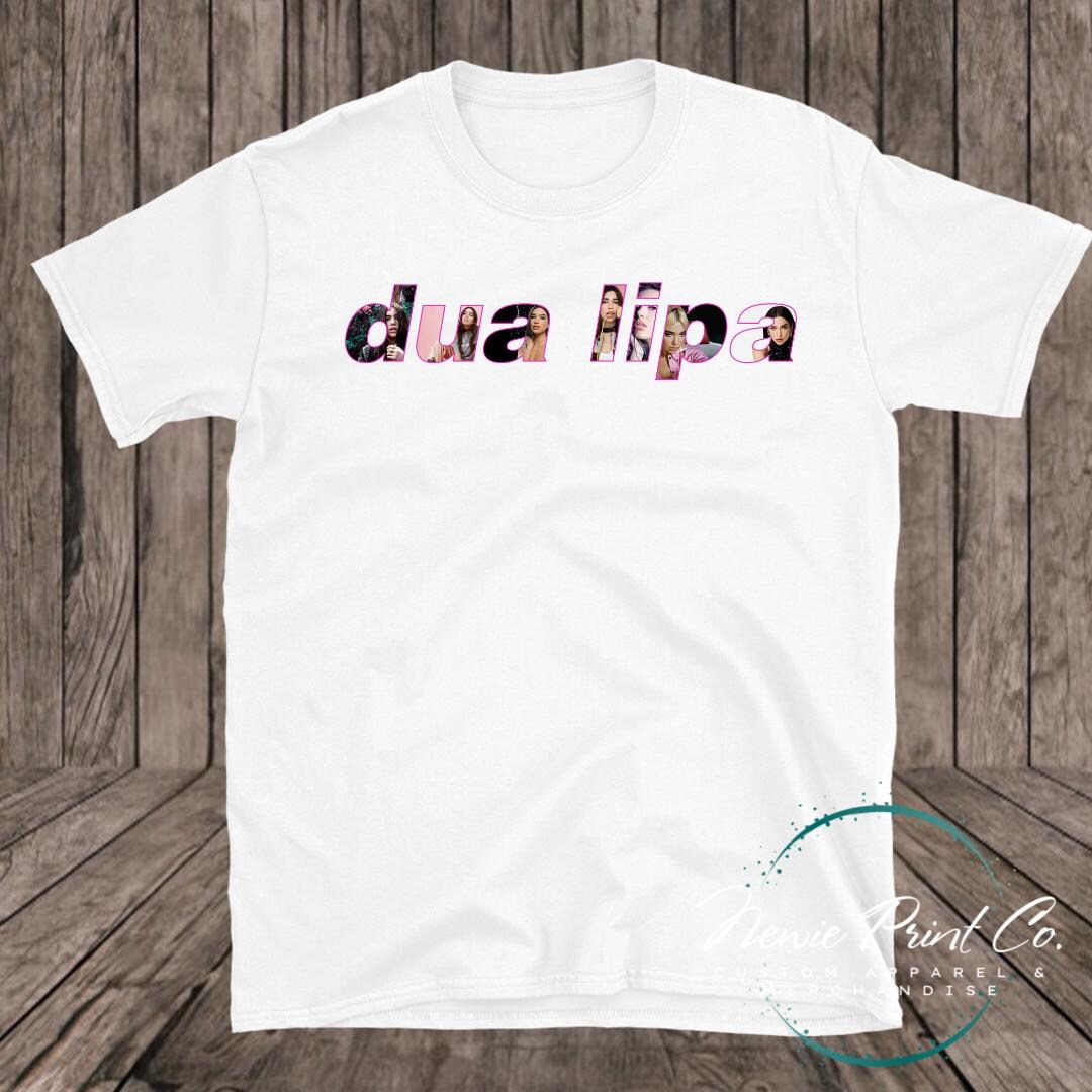 DUA LIPA ツアー グッズ Tシャツ Dua Lipa Tour Merch Graphic T shirt Vintage Black Crew Neck