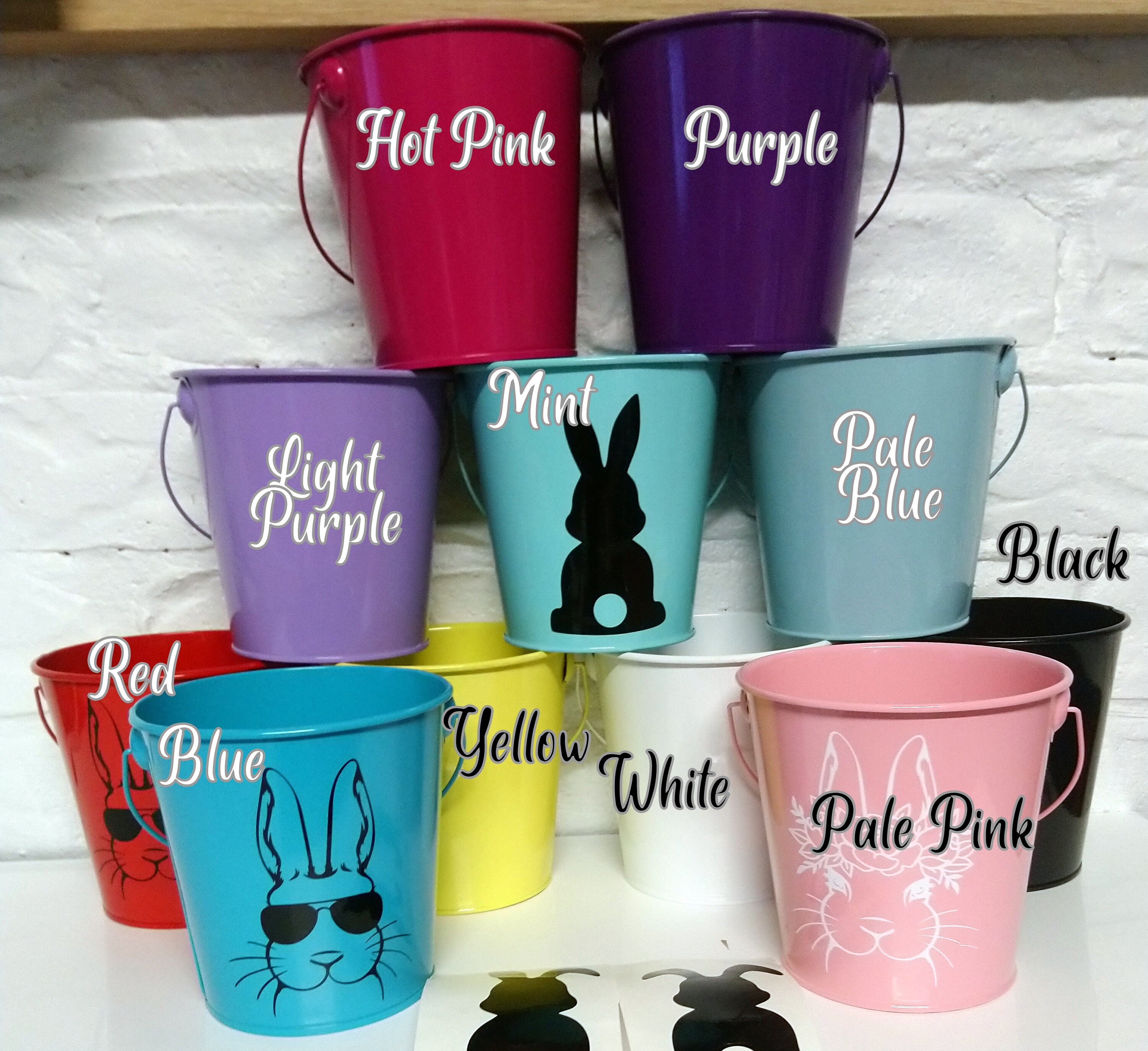 Personalised Metal Easter Buckets Etsy Australia