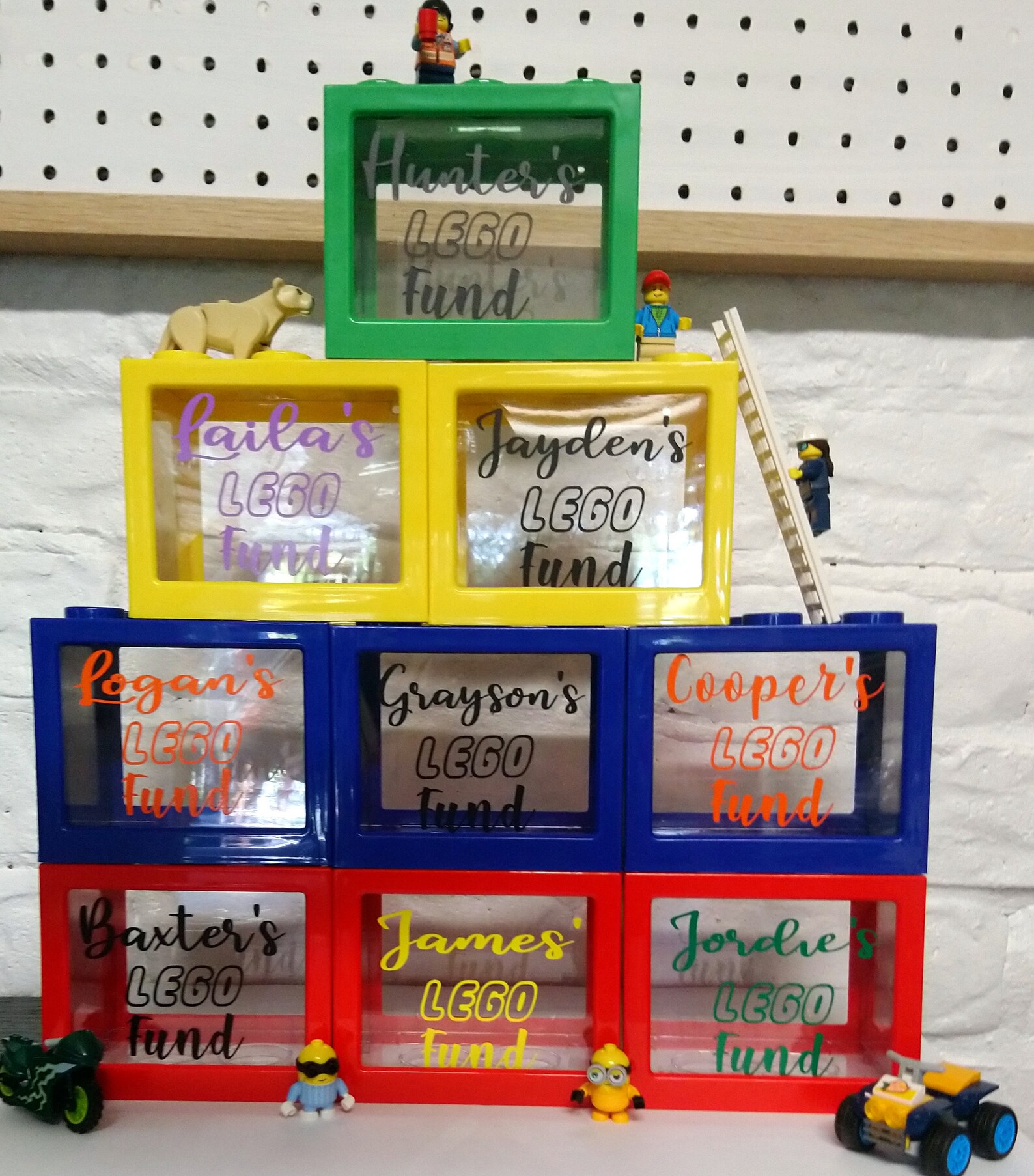 Stackable Lego Money Boxes Etsy