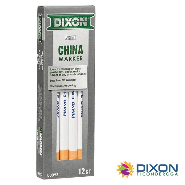 Dixon Phano China Markers, White (X00092)