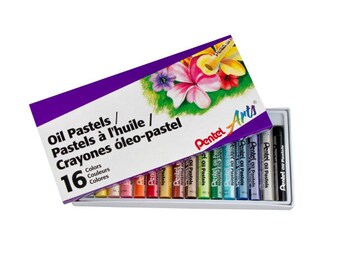 Pentel Arts Oil Pastels - 16 Color Set (PHN-16)