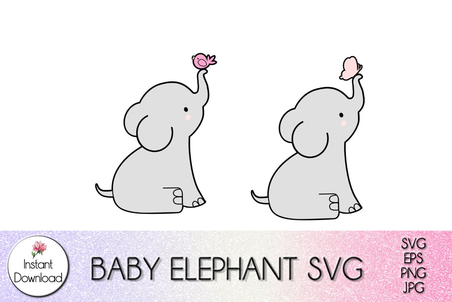 Free Free 61 Baby Elephant Svg Etsy SVG PNG EPS DXF File