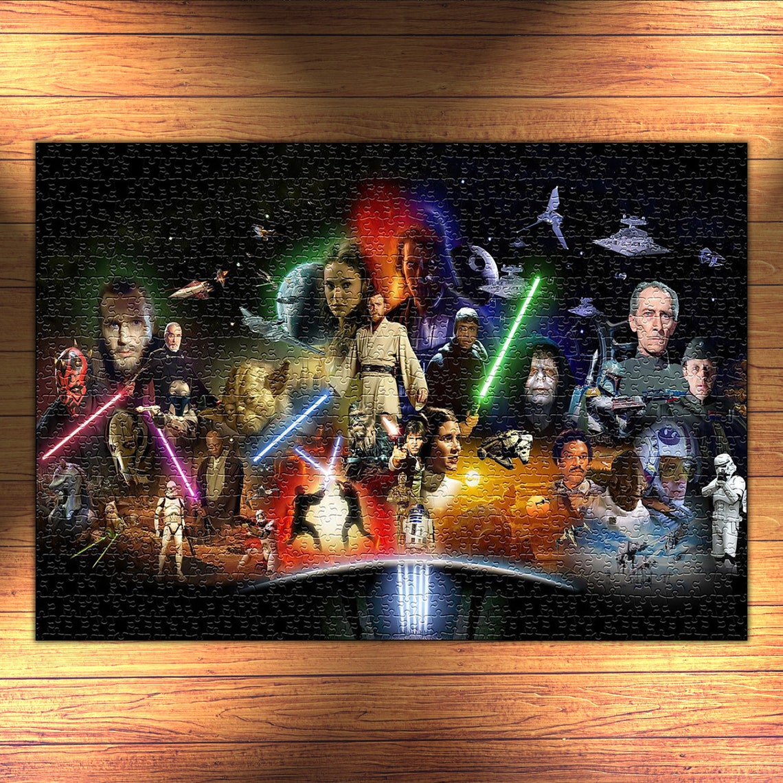 Star wars 1000 Piece Jigsaw Puzzle Premium Jigsaw Puzzle Etsy