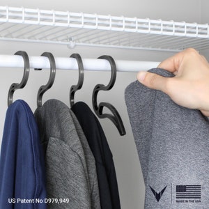 Venalli Hoodie Hangers -  Hangers Designed for Hoodies (Set of 10 Hangers)