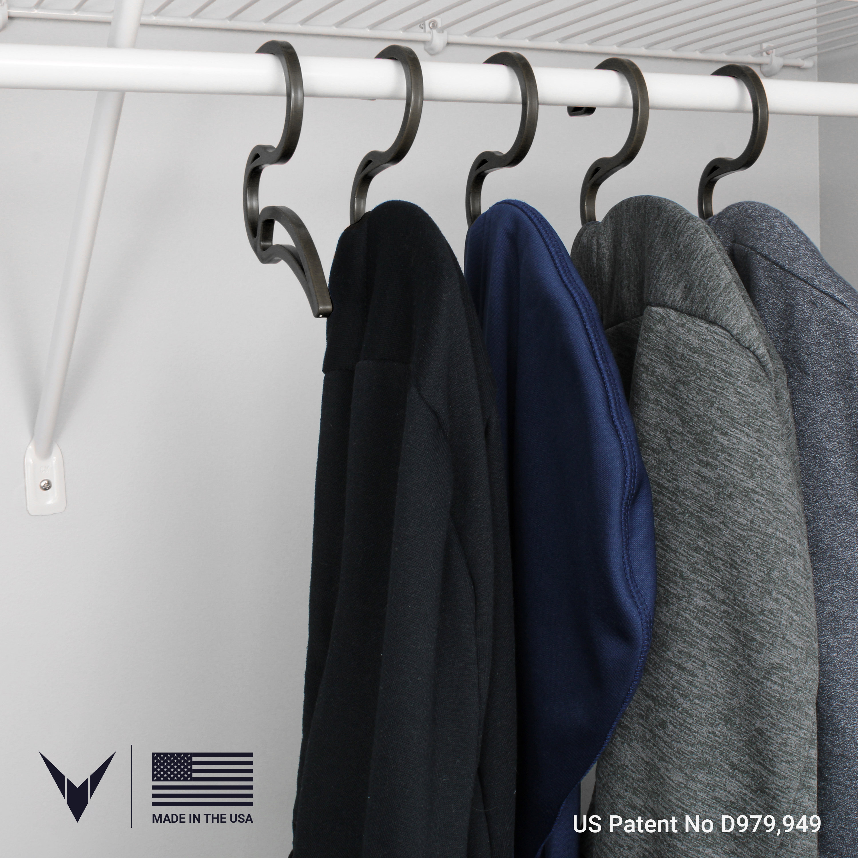 Venalli Hoodie Hangers Hangers Designed for Hoodies set of 10 Hangers 