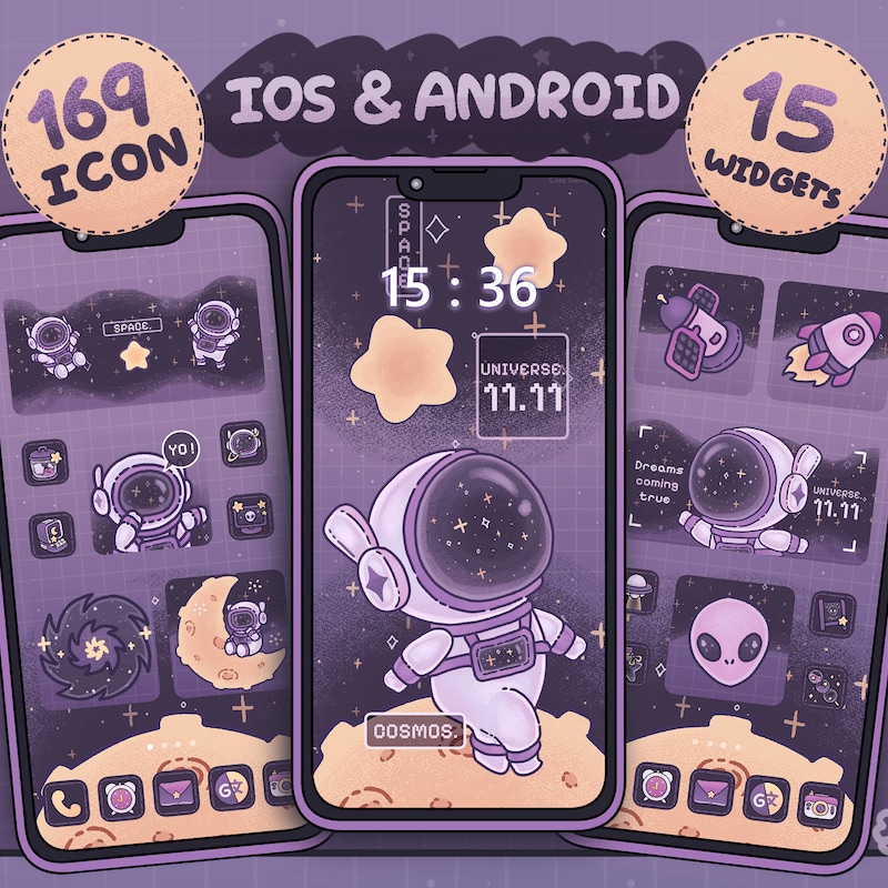 Galaxy App Icons - Etsy