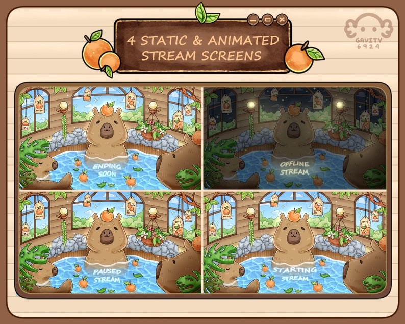 Stream Overlay
Stream Overlay Pack
Vtuber
Capybara Stream
Capybara
Gaming
gaming gift
Animated Stream
Alerts
Alerts Stream
Stream Pack
Cozy Stream
Cozy Overlay