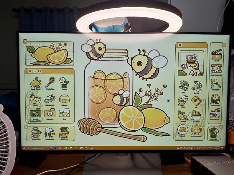 desktop theme
desktop wallpaper
desktop organizer
gaming gift
Programmer gift
aesthetic desktop
desk setup decor
cozy desk setup
desktop decorations
desktop customize
Computer customize
Bee
Honey Bee