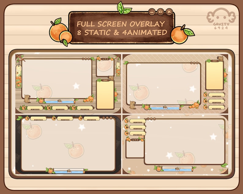 Stream Overlay
Stream Overlay Pack
Vtuber
Capybara Stream
Capybara
Gaming
gaming gift
Animated Stream
Alerts
Alerts Stream
Stream Pack
Cozy Stream
Cozy Overlay