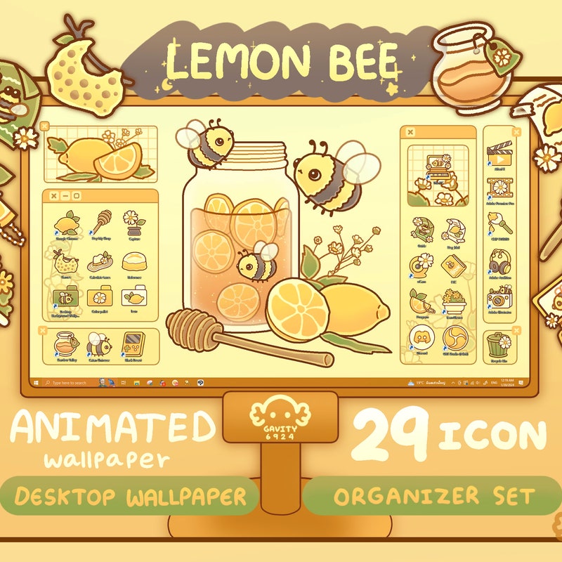 Yellow Wallpaper Bee - Etsy