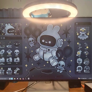 desktop theme
desktop wallpaper
desktop organizer
gaming gift
Programmer gift
aesthetic desktop
desk setup decor
cozy desk setup
desktop decorations
desktop customize
Computer customize
Space Alien
Alien cosmic