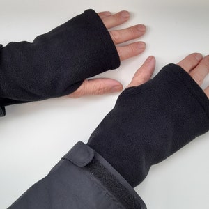 Men's Fleece Fingerless Mitts