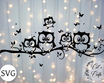 Free Free 316 Owl Family Svg SVG PNG EPS DXF File