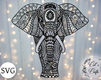 Download Mandala Elephant Etsy