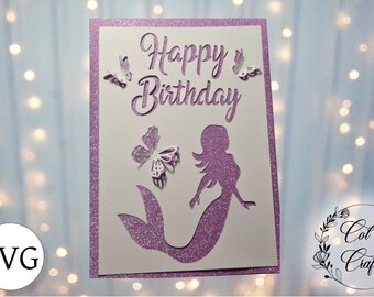 Download Mermaid Card Svg Etsy