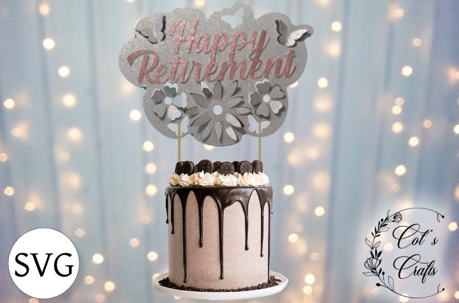 Free Free Happy Retirement Cake Topper Svg 291 SVG PNG EPS DXF File