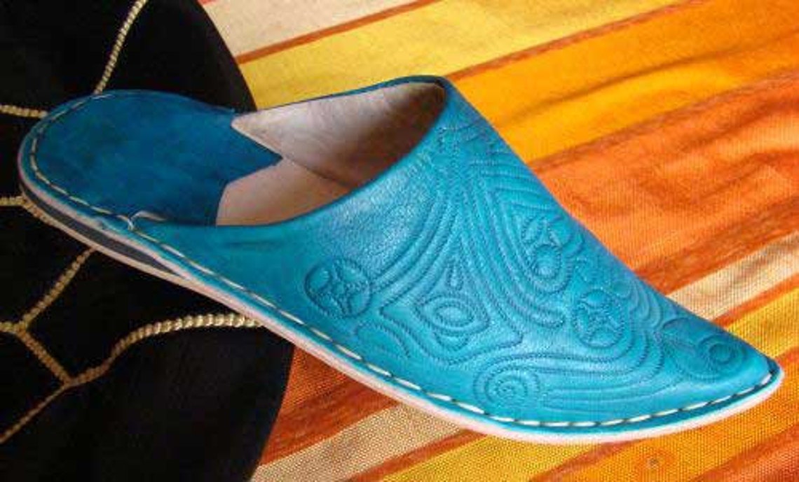 Zapatillas de mujer Babouche marroquí Zapatos hechos a mano | Etsy