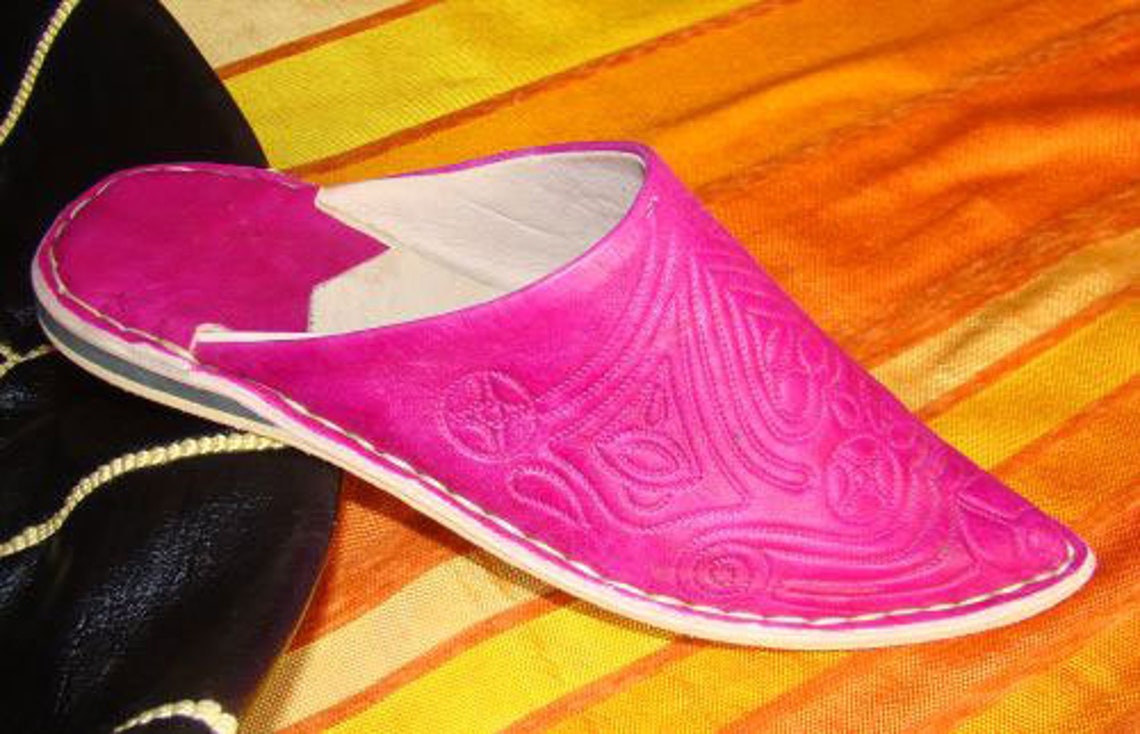 Zapatillas de mujer Babouche marroquí Zapatos hechos a mano | Etsy