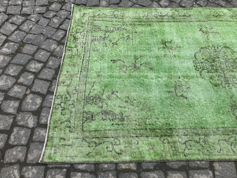 Classic Turkish Rug,Vintage Rug,Faded Antique Rug,Anatolian Rug,Oushak Rug,Decorative Rug 3.8x6.6 ft Turkish Rug,Vintage Carpet EK121