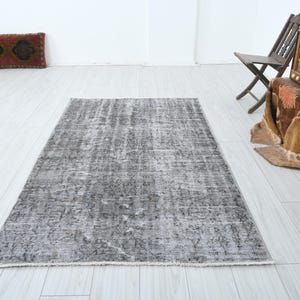4x7 Rug,Oushak Turkish Rug,Faded,Vintage Area Rug,Wool Rug,Oushak Rug 4x7,Handmade Area Rug,4x7 Vintage Rug,Muted,Neutral Rug,Rug,Carpet,697