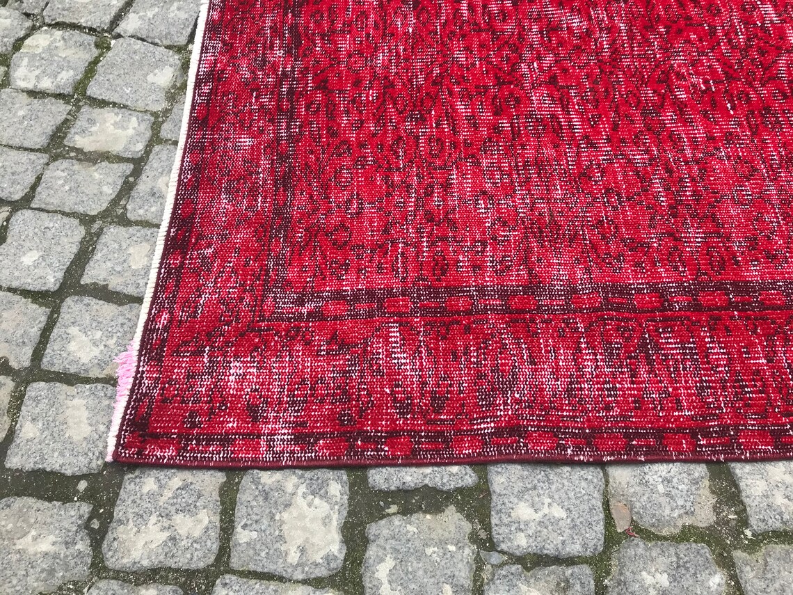 36x67 Fuß Vintage Teppich Anatolischer Teppich Roter | Etsy