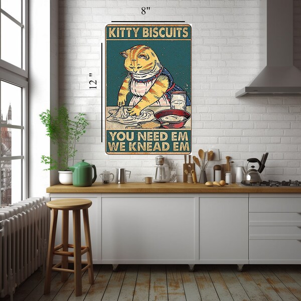 Funny Tin Kitty Signs Etsy