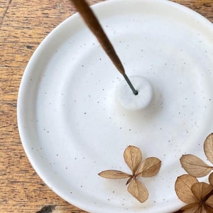 Incense Holder 4&quot;, ceramic Incense Holder Minimalist with ceramic Ash  Catcher, ceramic ash catcher for Meditation Yoga Spa Room Decor