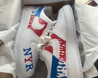 Custom Painted Nike Air Force 1 Sneakers