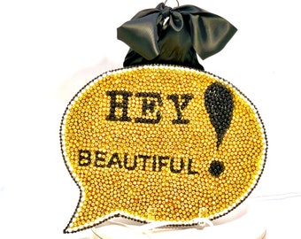 Mardi Gras Lit Bead Art - Hey Beautiful