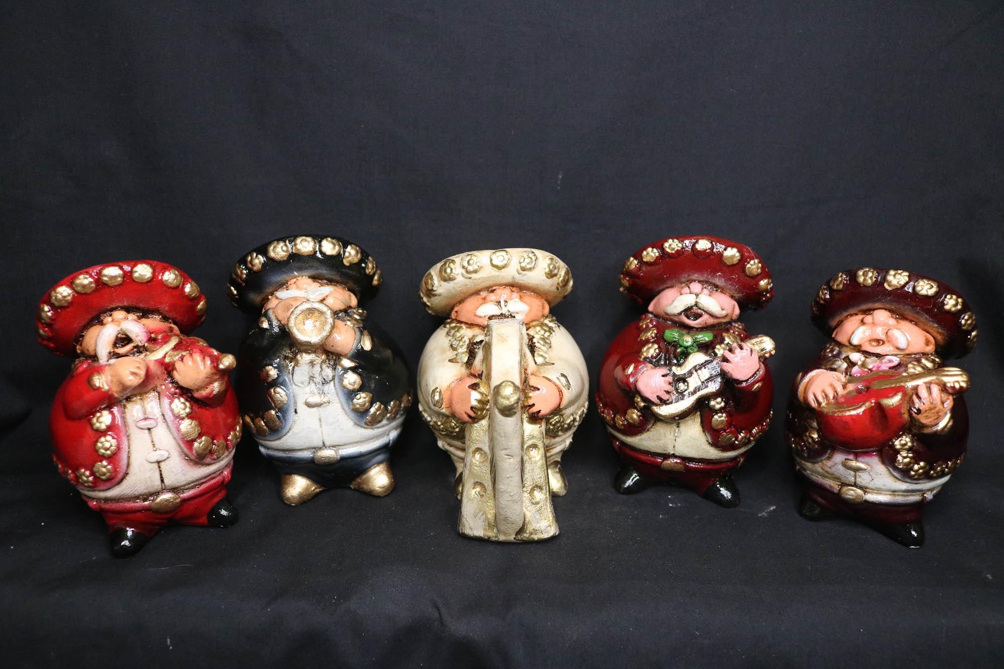 Vintage Mexican Mariachi Figurines – Set of 7 – Folk Art Decor, Choose Size  \u0026 Color - Etsy, image size:2000x1333