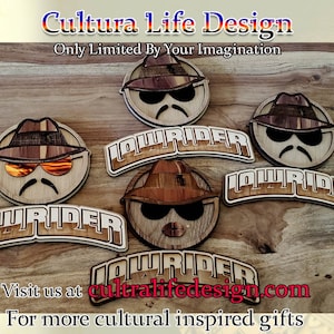 Lowrider Wall Art: Engraved Maple Wood Sign, Chicano Car Culture
