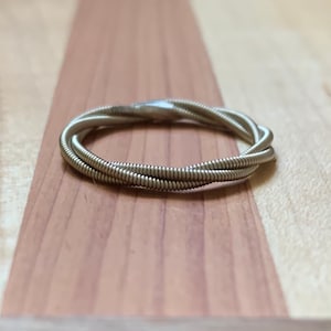 Guitar String Ring THICK, Stackable Ring, Gift For Guitarist, Stacking Ring, Guitar Accessory, Promise Ring, Music Ring, Guitar Jewelry