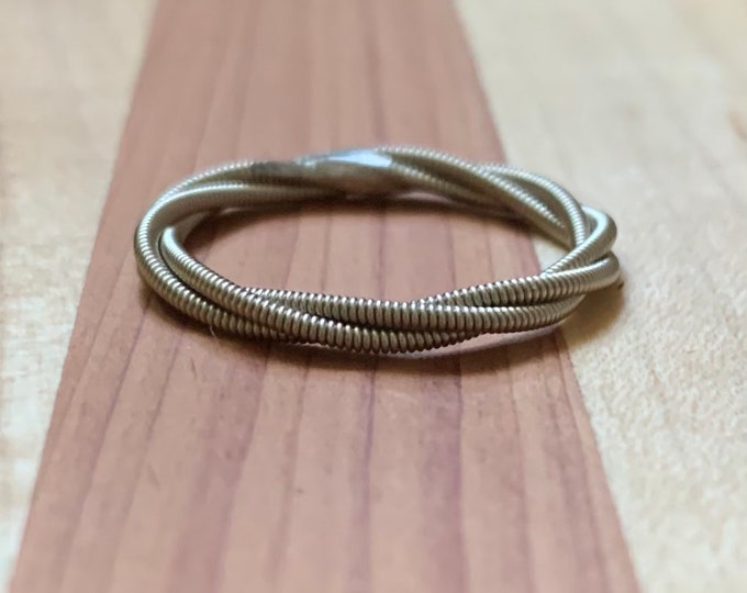Guitar String Ring: Stackable Music Jewelry, Gift for Guitarist