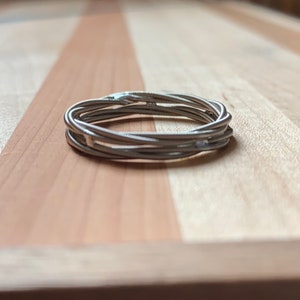 Double Stacked Guitar String Ring, Guitar Ring, Music Ring, Music Jewelry