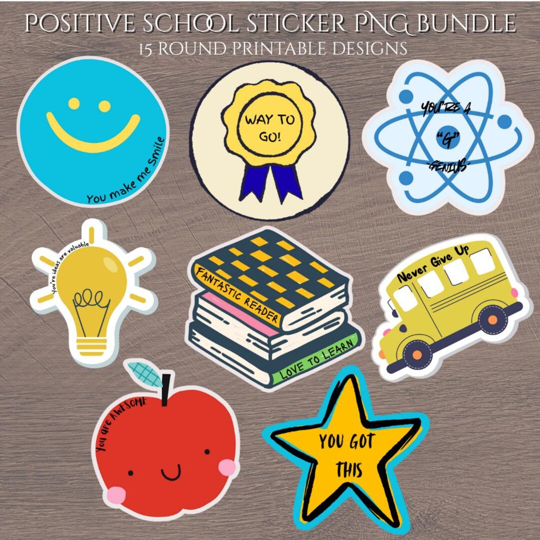 School Notes Png Printable Stickers, Inspirational Png, Mental Health ...