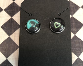 OOGIE BOOGIE EARRINGS, Nightmare Before Christmas earrings, stud earrings, Halloween earrings