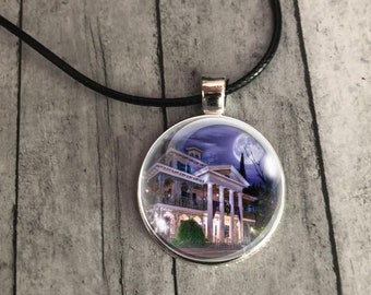 The Haunted Mansion Pendant Necklace, Haunted Mansion Necklace, The Haunted Mansion Gift, Haunted Mansion Jewelry