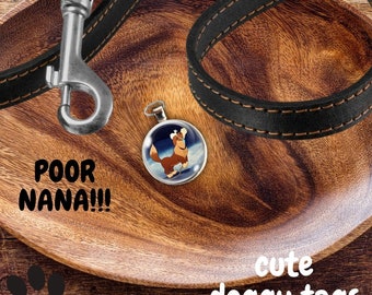 Peter Pan Pet Tag Pendants, Pet Jewelry, Nana from Peter Pan