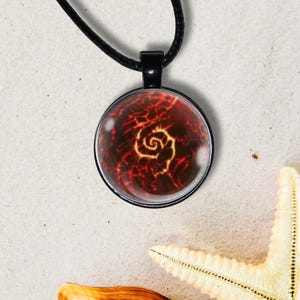 Heart of Te Ka Pendant Necklace, Moana Necklace, Ocean Necklace, Te ka