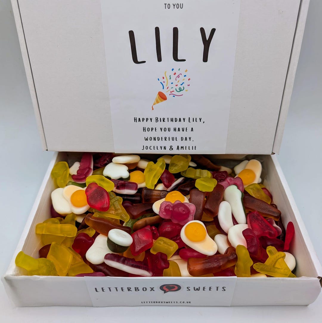 Gummy Sweets Personalised Gift Box - 'gummy Gala' - FREE ...