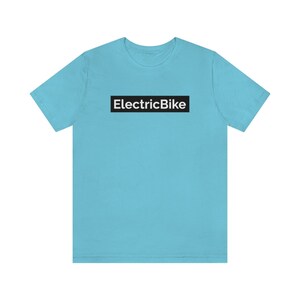 Electric Bike Ebike Tee (White on Black)