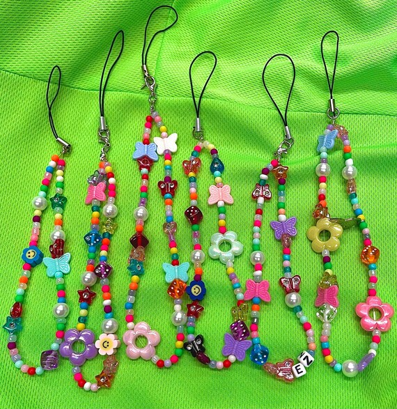 Funk Lanyards / Indie Keychains /Beaded Keychain /Phone Strap Etsy