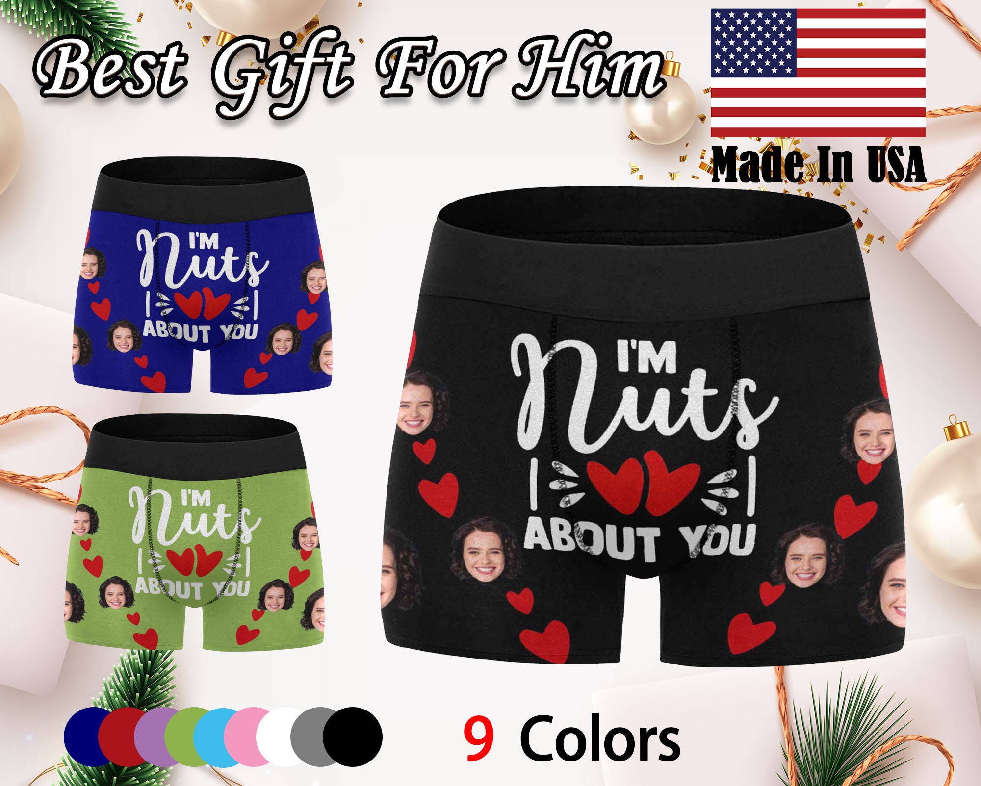 Custom Boxers With Face, Personalize Face Men Underwear, Custom Underwear  Men, Custom Face Boxers, Face on Underwear, Gift for Him -  Canada
