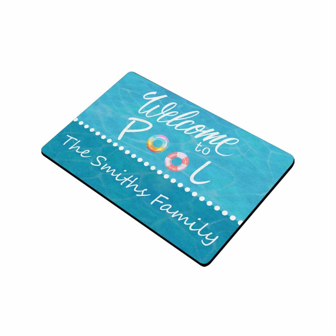 Pool doormat Custom Doormat Housewarming Gift Family Gift Etsy.de