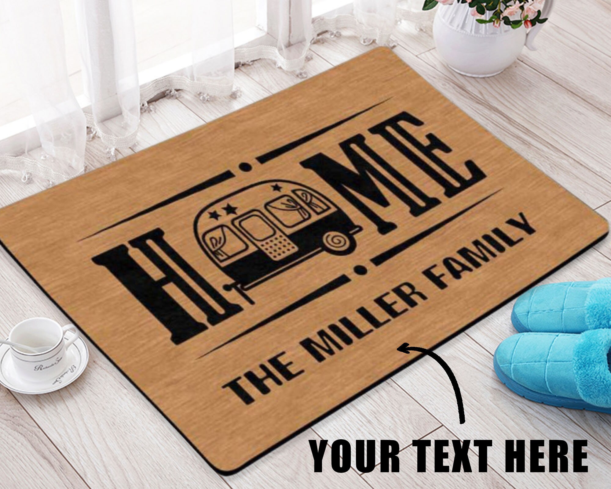 Personalized home doormat Custom Camper Doormat Camper mat Etsy.de