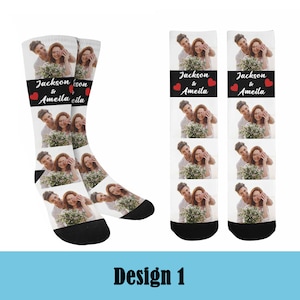 Personalized Socks with Faces,Custom Photo Socks,Custom Socks Text,Custom Socks Pet,Custom Socks For Men/Woman,Birthday/Anniversary Gift