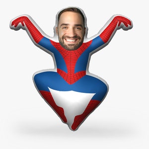 Custom Superhero Face Pillow: Personalized Photo Gift