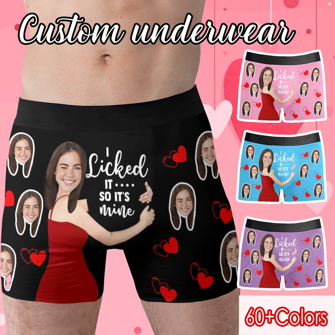 Personalized Boxers With Face, Custom Face on Underwear, Funny Boxers